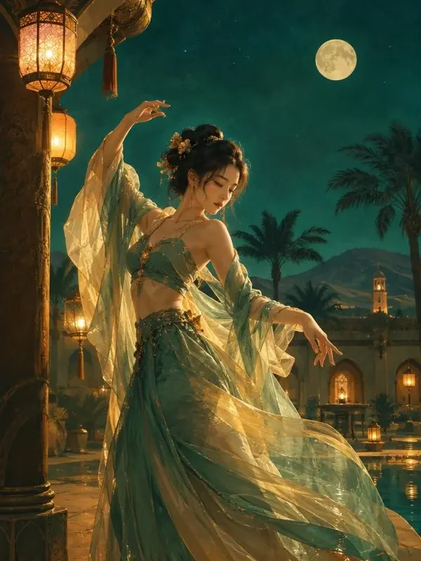 《龟兹月夜》短剧封面